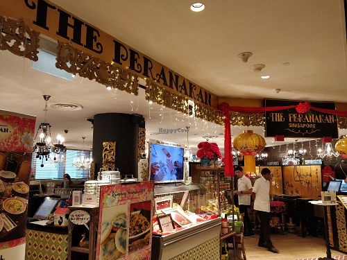 Restaurant entrance at The Peranakan in Central Singapore
