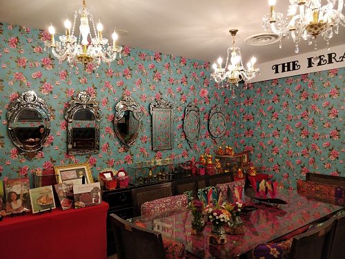 Restaurant interior decor at The Peranakan in Central Singapore