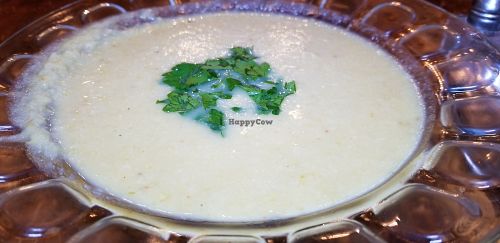 Lentil soup at Imbala in Jerusalem