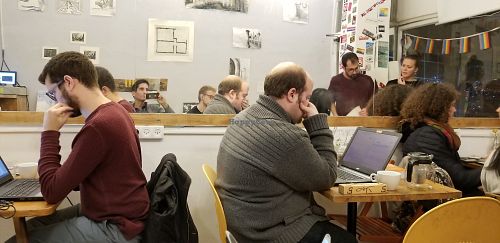 Inside at Imbala in Jerusalem