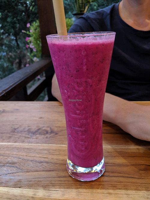 Dragon fruit smoothie! at KK Coffeehouse Pha Khao Lao in Luang Prabang