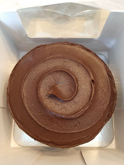 Dark choco moringa cake at Delicielo in Makati