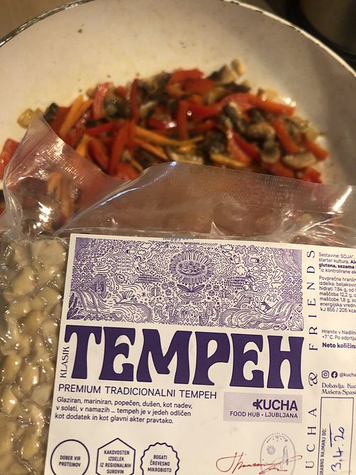 their tempeh is really awesome at Kucha in Ljubljana