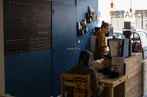 inside  view at Au Bonheur des Chats in Lyon
