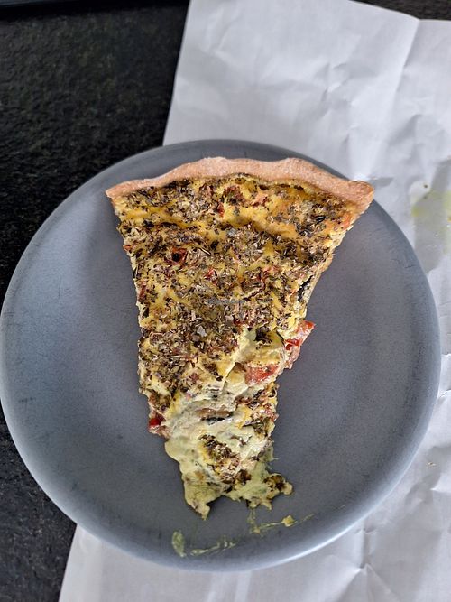 Vegan groententaart at De Korenaar in Ninove