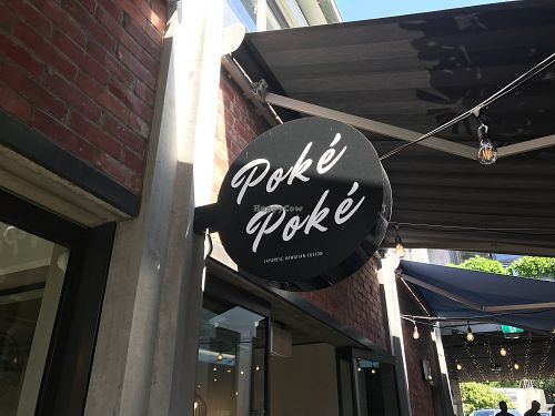 Sign at Poke Poke in Takapuna