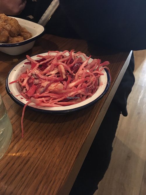 Vegan slaw (made vegan to order) at Burger Theory in Bristol