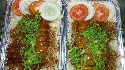 All time favorite Hainan chic rice at Yeok Teck Chinese Vegetarian in Kathmandu