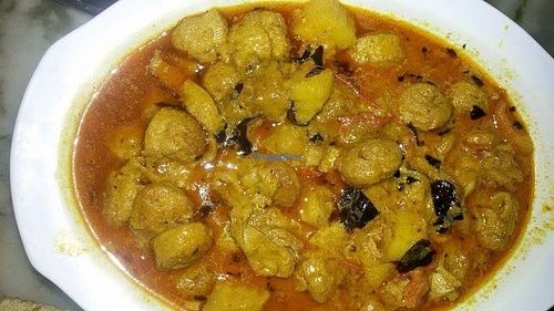 Curry soya ball at Yeok Teck Chinese Vegetarian in Kathmandu