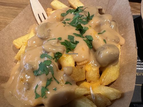 mushroom fries vegan  at Frittenglück - Siegen Oberstadt in Siegen