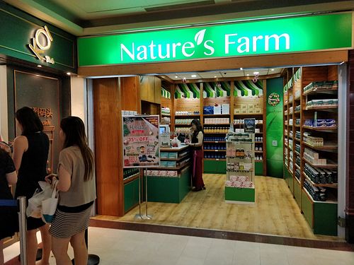 Store front at Nature's Farm - The Arcade in Central Singapore