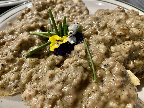 Biscuits with Impossible gravy at nightshop in Bloomington