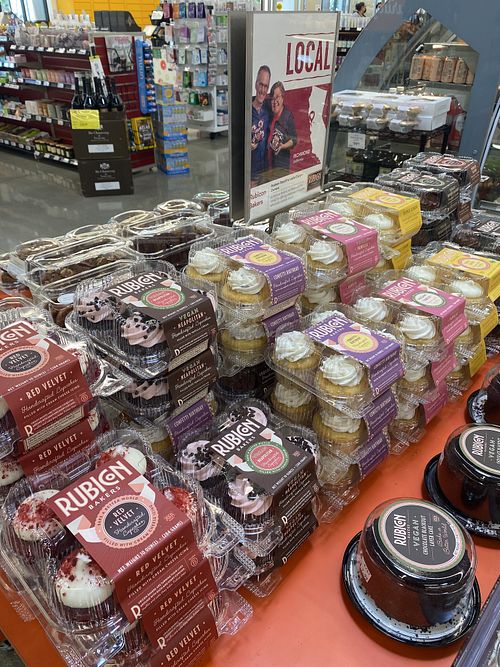 Rubicon Bakers (Local) Vegan Cupcake Display  at 365 by Whole Foods Market in Concord