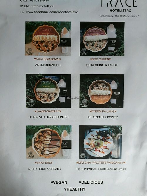 Options at Trace Hotelistro in Chiang Mai