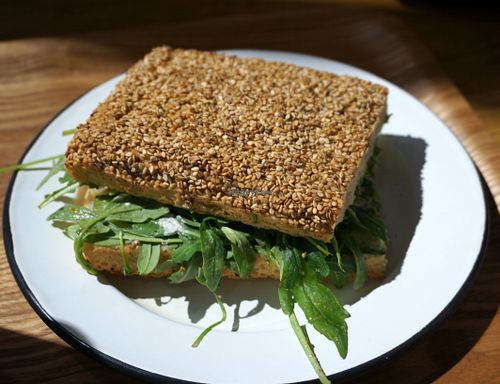 Nut Cheese Sandwich at Wild & The Moon - Lafayette Anticipations in Paris