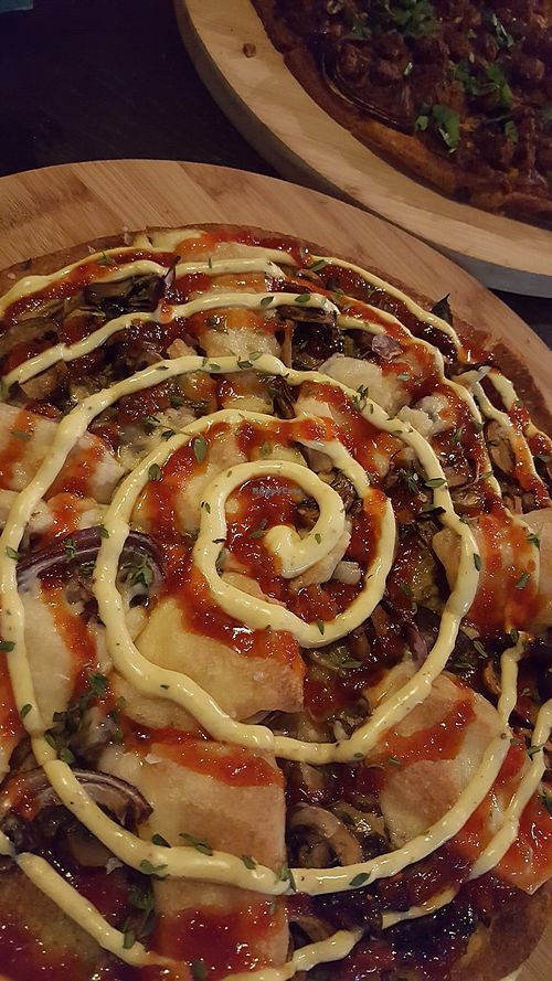 Mushroom pizza at Ponga at Drakes in Maidstone