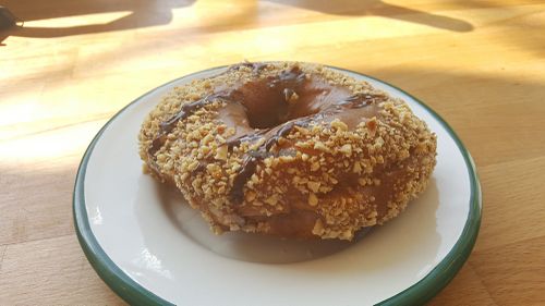 Nougat donut. at Brammibal's Donuts - Prenzlauer Berg in Berlin