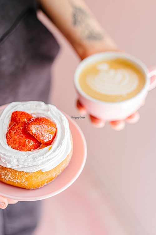 vegan donuts and speciality coffee at Brammibal's Donuts - Prenzlauer Berg in Berlin