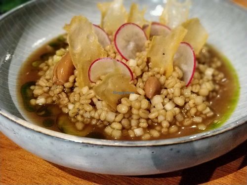 bak kut teh barley risotto at HRVST by Kilter Avenue in Central Singapore