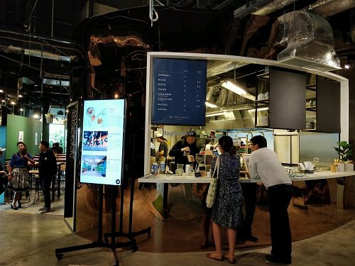 coffee counter at HRVST by Kilter Avenue in Central Singapore
