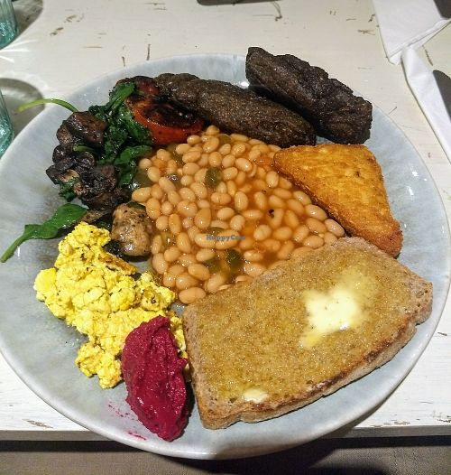 Vegan breakfast at Chickpea in Liverpool