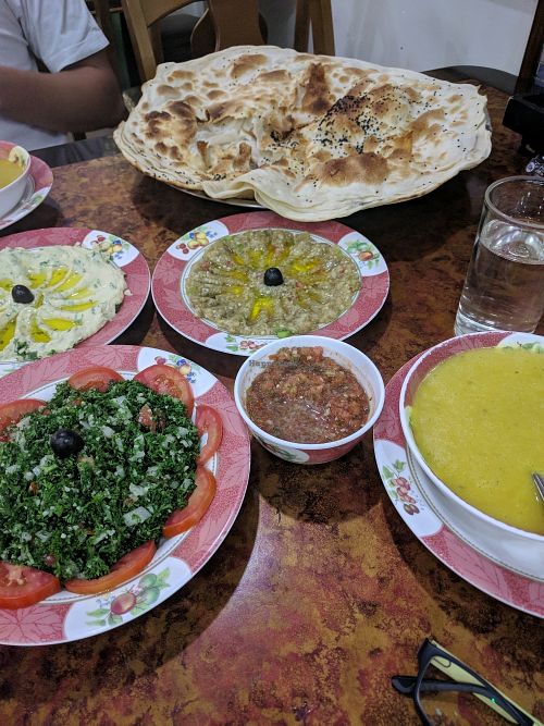 Some of the vegan selections at Al Firdous in Bangkok