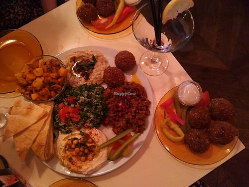 Mezza platter at Comptoir Libanais in Utrecht