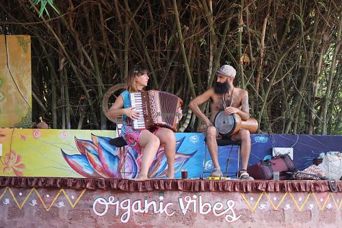 Every night a live performance at Organic Vibes Cafe in Arambol