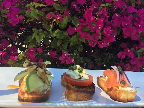 Assorted Crostini served in the evenings. at Panini Schamini in Key West