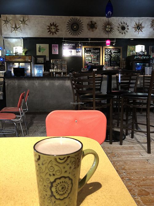 Almond milk hot chocolate  at The Artful Dodger in Harrisonburg