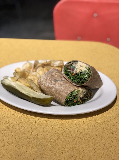 Veggie salad wrap at The Artful Dodger in Harrisonburg