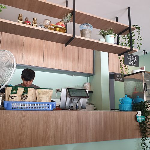 Counter at Vegan Curry Rice in West Singapore