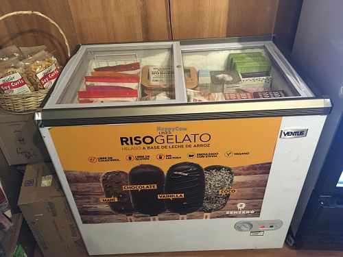 Vegan icecream at Vmart in Santiago
