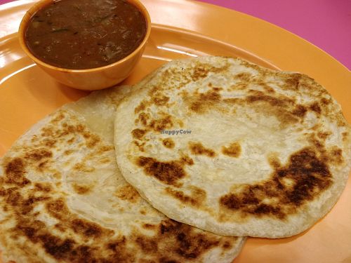 plain prata at SIN - Kaveri Indian - T2 in East Singapore