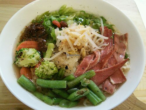 noodle soup at Moko Veggie Cafe - Anjos in Lisbon
