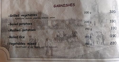 some other vegetarian items on the menu at The IDIOT in St Petersburg