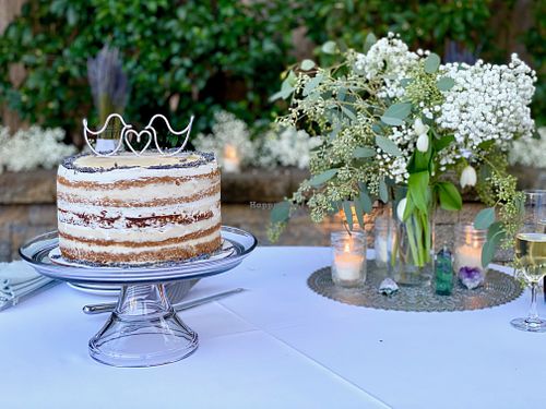 Wedding cake! at Bklyn Bakery in Durham