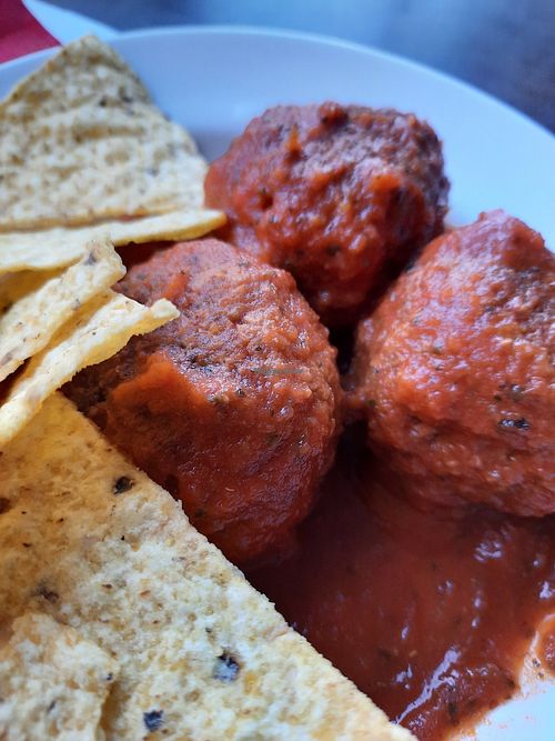 Soy balls at Jazzy Bar in Fuengirola