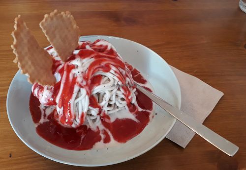 Spaghettieis at art & wEISe in Monheim Am Rhein