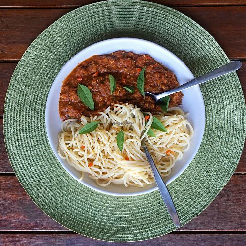 Spaghetti Bolognese  at 3 Green Meals in Kiels Mountain