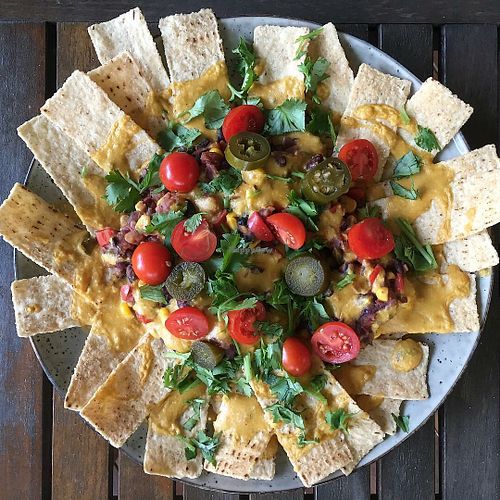 Nachos Veganos at 3 Green Meals in Kiels Mountain
