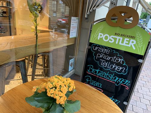 outside at Organic Bakery Postler in Bamberg