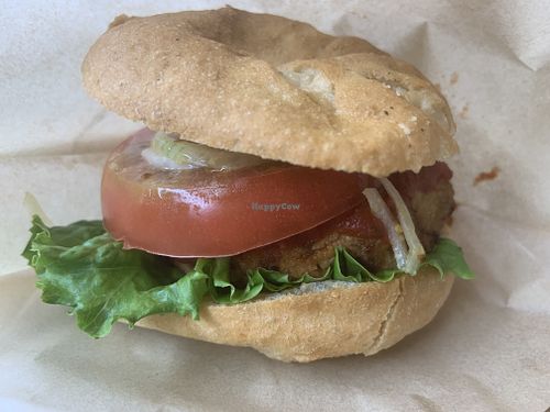 Vegan/gluten free burger  at Brook's Green Cafe in Tokyo
