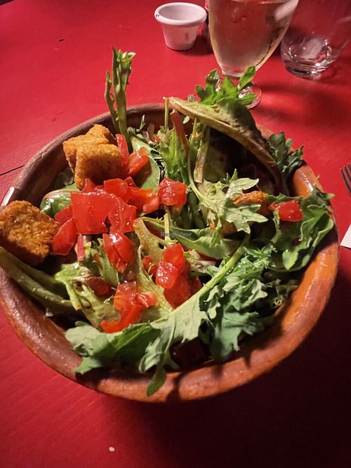Accompagnée de sa salade   at Maasai Maya in Chuburna