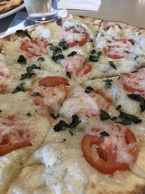 Vegan margherita pizza  at Brixx Wood Fired Pizza in Virginia Beach