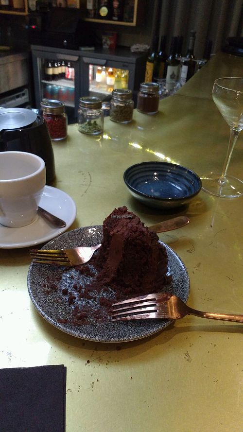 Chocolate cake. at Boki in London