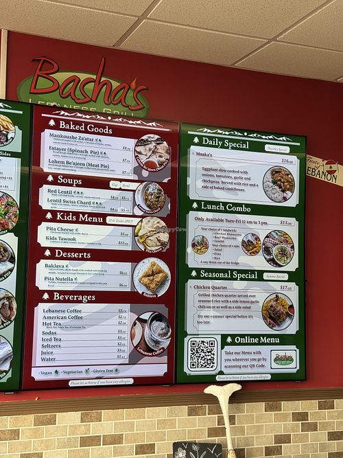   at Basha's Lebanese Grill in Binghamton