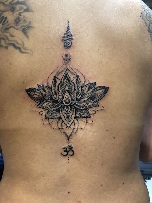 Lotus at The Lucky Sailor Tattoo in Lloret De Mar