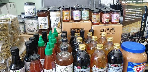 Chef Na pastes at Sibling Vegan Grocer & Liquor in Altona