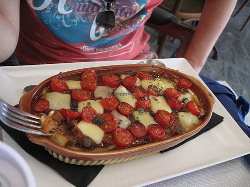 überbackene Aubergine at Nemobar in Paros